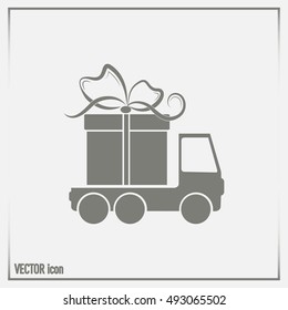 Delivery gift Vector illustration