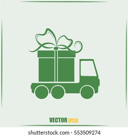 Delivery gift Vector illustration