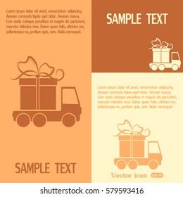Delivery gift Vector illustration
