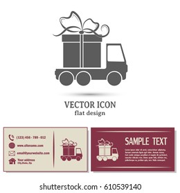 Delivery gift Vector illustration