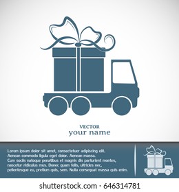Delivery gift Vector illustration
