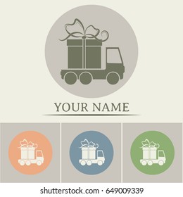 Delivery gift Vector illustration