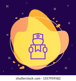 Delivery, give, human, person vector icon . Simple element illustration from UI concept. Delivery, give, human, person vector icon