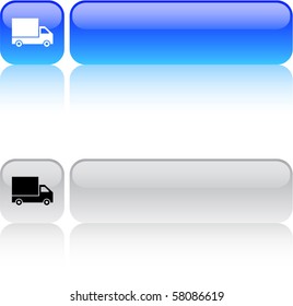 Delivery glossy square web buttons.