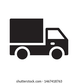 delivery glyph flat vector icon