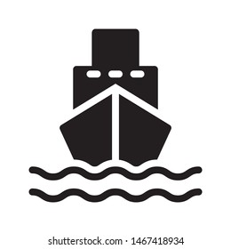 delivery glyph flat vector icon