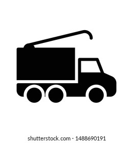 delivery glyph flat vector icon
