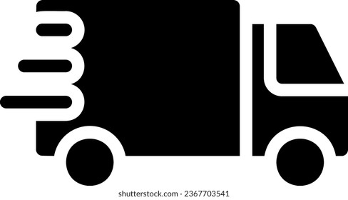 delivery glyph icon illustration vector