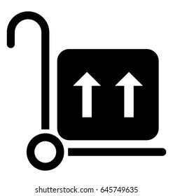 Delivery Glyph Vector Icon