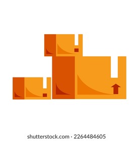 delivery goods box illustration vector