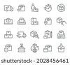 shipping transport goods icons
