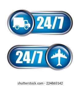 delivery graphic design , vector illustration