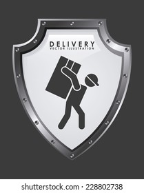 delivery graphic design , vector illustration