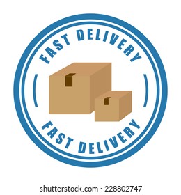 delivery graphic design , vector illustration