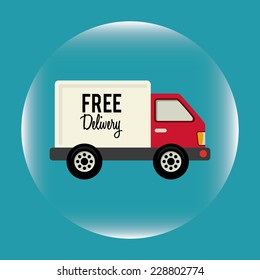 delivery graphic design , vector illustration