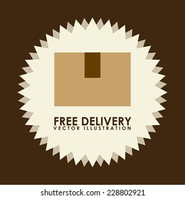 delivery graphic design , vector illustration