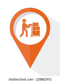 delivery graphic design , vector illustration