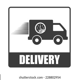 delivery graphic design , vector illustration