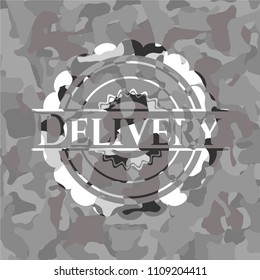  Delivery grey camouflaged emblem