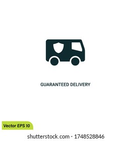 delivery guarantee icon illustration vector eps 10 logo template
