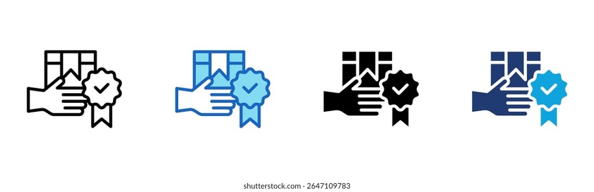 Delivery Guarantee icon Multi Style Vector Illustration
