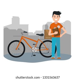 delivery guy with box