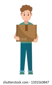 delivery guy with box