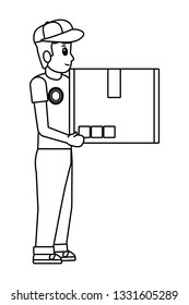 delivery guy with box