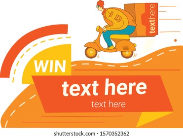 delivery guy on the bike