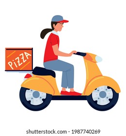 Lieferant einzeln auf Motorrädern