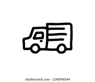 delivery hand drawn icon , designed for web and app