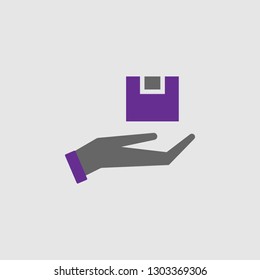 Delivery, hand icon. Element of Delivery and Logistics icon for mobile concept and web apps. Detailed Delivery, hand icon can be used for web and mobile
