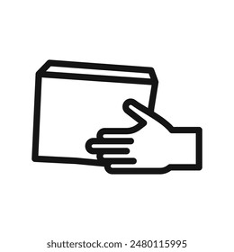 Delivery Hand Icon Perfect for Courier Tracking