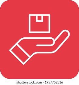 Delivery, hand, package icon vector image. Can also be used for Delivery and logistics. Suitable for use on web apps, mobile apps and print media.