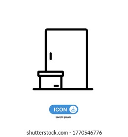 Delivery to home icon vector isolated on white background.