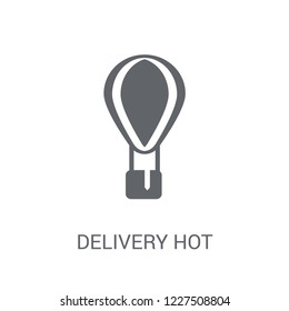 Delivery Hot air balloon icon. Trendy Delivery Hot air balloon logo concept on white background from Delivery and logistics collection. Suitable for use on web apps, mobile apps and print media.