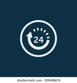 delivery icon, 24 hours icon. logistic icon