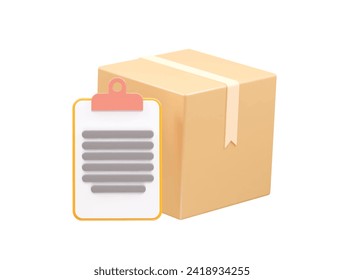 Delivery icon 3d illustration transparent element