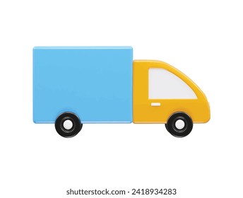 Delivery icon 3d illustration transparent element