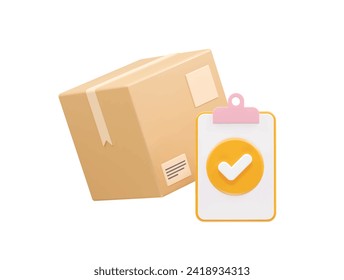 Delivery icon 3d illustration transparent element
