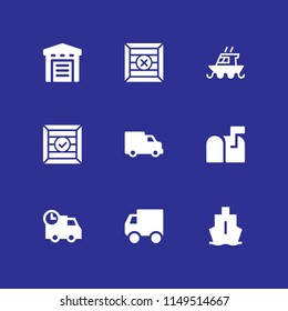 delivery icon. 9 delivery vectors with delivery truck, mailbox, shipping and truck icons for web and mobile app