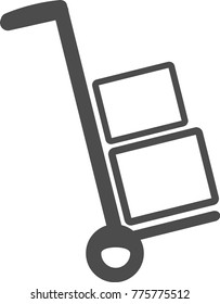 delivery icon and baggage transportation