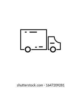 delivery icon black vector illustration