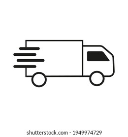 Delivery icon. Car for delivery. Vector graphics