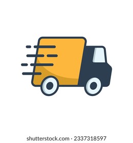 delivery icon of color style  design vector template