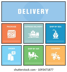 DELIVERY ICON CONCEPT