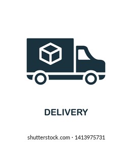 Delivery icon. Creative element design from icons collection. Pixel perfect Delivery icon for web design, apps, software, print usage.