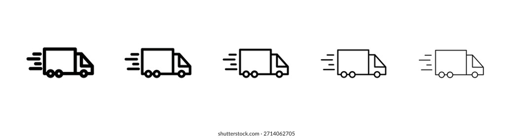 Diseño del icono de la entrega, logotipo, App, interfaz de usuario. Ilustración vectorial, EPS