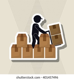 Delivery icon design , vector illustration