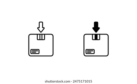 Diseño de icono de entrega con fondo blanco ilustración de stock